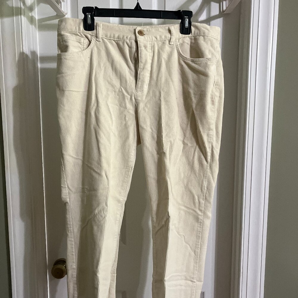 Cream Corduroy Pants